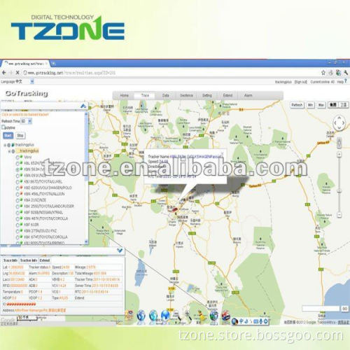 AVL GPS Tracking Platform,Show the Speed,direction ,Different Alarm